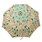 Plants Art Motif Flowers Folding Umbrellas