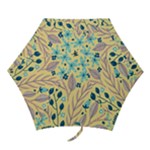 Plants Art Motif Flowers Mini Folding Umbrellas