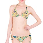 Plants Art Motif Flowers Classic Bikini Set