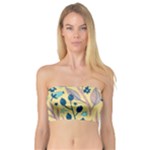 Plants Art Motif Flowers Bandeau Top