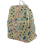 Plants Art Motif Flowers Top Flap Backpack