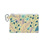 Plants Art Motif Flowers Canvas Cosmetic Bag (Small)