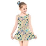 Plants Art Motif Flowers Kids  Skater Dress Swimsuit