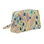 Plants Art Motif Flowers Wristlet Pouch Bag (Medium)