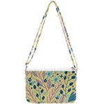 Plants Art Motif Flowers Double Gusset Crossbody Bag