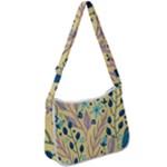 Plants Art Motif Flowers Zip Up Shoulder Bag