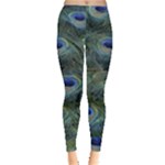 Peacock Feathers Details Everyday Leggings 