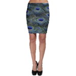 Peacock Feathers Details Bodycon Skirt