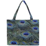 Peacock Feathers Details Mini Tote Bag