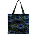 Zipper Grocery Tote Bag 