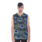 Peacock Feathers Details Men s Basketball Tank Top