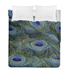 Peacock Feathers Details Duvet Cover Double Side (Full/ Double Size)