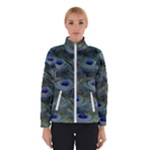 Peacock Feathers Details Women s Bomber Jacket