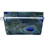 Peacock Feathers Details Handbag Organizer