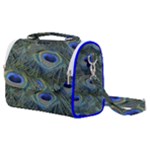 Peacock Feathers Details Satchel Shoulder Bag