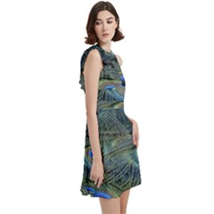 Cocktail Party Halter Sleeveless Dress With Pockets 