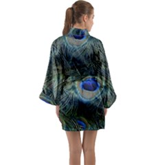 Long Sleeve Satin Kimono 