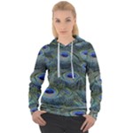 Peacock Feathers Details Women s Overhead Hoodie