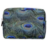 Peacock Feathers Details Make Up Pouch (Medium)