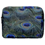 Peacock Feathers Details Make Up Pouch (Large)