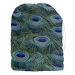 Peacock Feathers Details Drawstring Pouch (3XL)