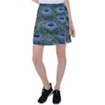 Peacock Feathers Details Tennis Skirt