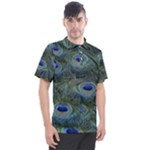 Peacock Feathers Details Men s Polo T-Shirt