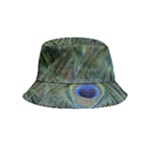 Peacock Feathers Details Inside Out Bucket Hat (Kids)