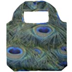 Peacock Feathers Details Foldable Grocery Recycle Bag