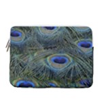 Peacock Feathers Details 13  Vertical Laptop Sleeve Case With Pocket