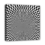 Circles Checkered Abstract Abstraction Art Mini Canvas 8  x 8  (Stretched)