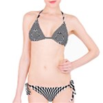 Circles Checkered Abstract Abstraction Art Classic Bikini Set