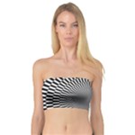 Circles Checkered Abstract Abstraction Art Bandeau Top