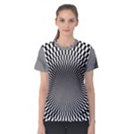 Circles Checkered Abstract Abstraction Art Women s Sport Mesh T-Shirt