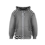 Circles Checkered Abstract Abstraction Art Kids  Zipper Hoodie