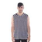 Circles Checkered Abstract Abstraction Art Men s Basketball Tank Top