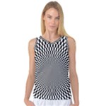 Circles Checkered Abstract Abstraction Art Women s Basketball Tank Top