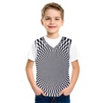 Circles Checkered Abstract Abstraction Art Kids  Basketball Tank Top