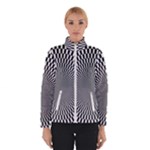 Circles Checkered Abstract Abstraction Art Women s Bomber Jacket