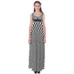 Circles Checkered Abstract Abstraction Art Empire Waist Maxi Dress