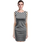 Circles Checkered Abstract Abstraction Art Classic Sleeveless Midi Dress