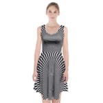 Circles Checkered Abstract Abstraction Art Racerback Midi Dress