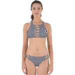 Circles Checkered Abstract Abstraction Art Perfectly Cut Out Bikini Set