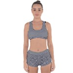 Circles Checkered Abstract Abstraction Art Racerback Boyleg Bikini Set