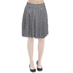 Circles Checkered Abstract Abstraction Art Pleated Skirt