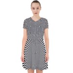 Circles Checkered Abstract Abstraction Art Adorable in Chiffon Dress