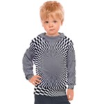 Circles Checkered Abstract Abstraction Art Kids  Hooded Pullover