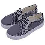 Circles Checkered Abstract Abstraction Art Kids  Canvas Slip Ons