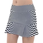 Circles Checkered Abstract Abstraction Art Classic Tennis Skirt