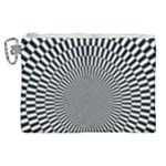 Circles Checkered Abstract Abstraction Art Canvas Cosmetic Bag (XL)